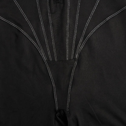 Elegant Women Zip-up O-neck Long Sleeve Jumpsuit Streetwear 2025 Summer Autumn Female Overalls One Piece Fitness Sports Bodysuit