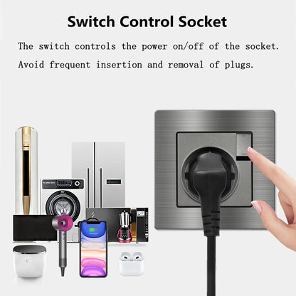 EIOMR Frankreich Standard-Steckdose, graue Aluminiumlegierung, Lichtschalter, RJ45, Fernseher, 220 V, 16 A, Wandsteckdosen für Haushaltsgeräte.
