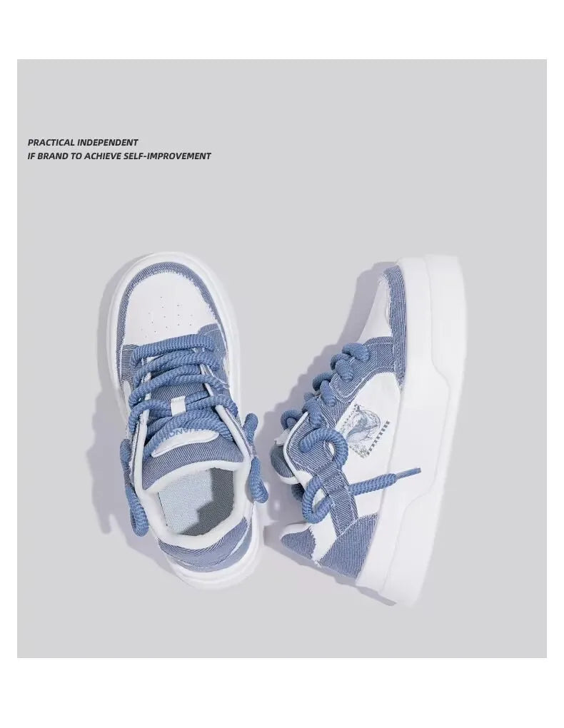 Autumn New Thick Soled Pink Women's Shoes, Wide Toe Versatile Casual Shoes, Round Toe Height Increasing Fashionable Board Shoes.