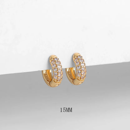 Silver Gold Color Hoop Earring Trendy Punk Hip Hop Rivet Ear Rings for Women Gothic Party Jewelry Pendientes Orecchini 2025.