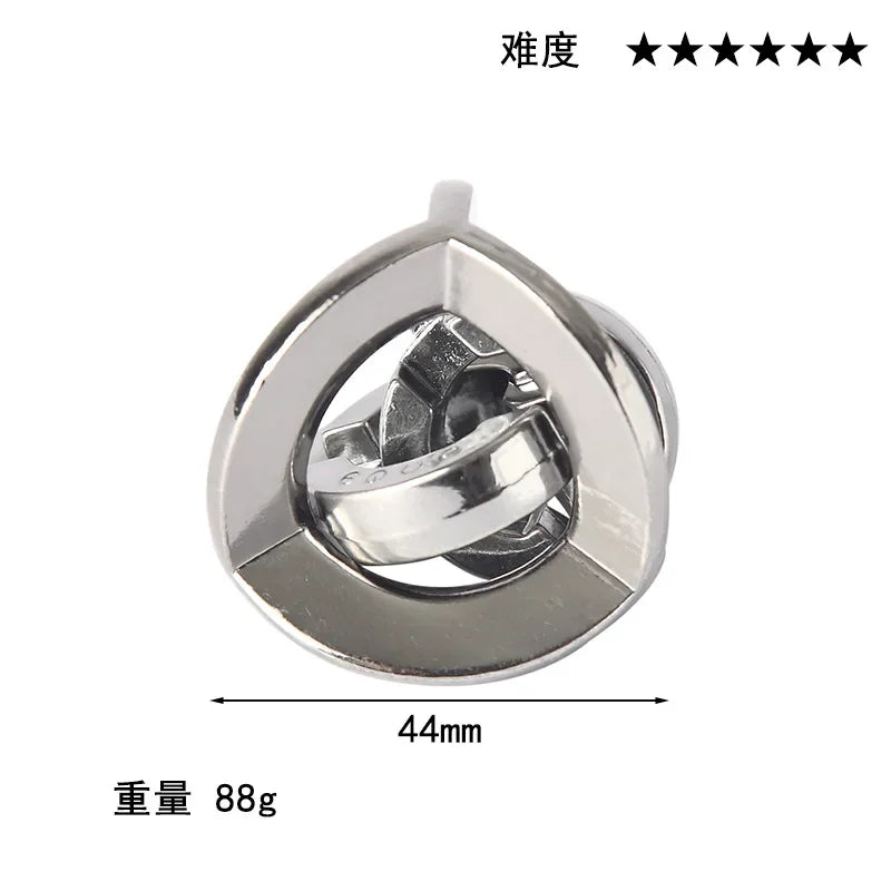 Alloy Metal Unlocking Toys Brain Teaser Metal Puzzle Toys Children Adult Funny Gift IQ Challenge Game.