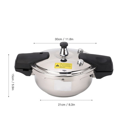 Stainless Steel Mini Pressure Cooker Safe Explosion Proof 1.8L 1.8 Liter Pressure Cooker Oyster Fish Head Pot for Gas Stove Indu.