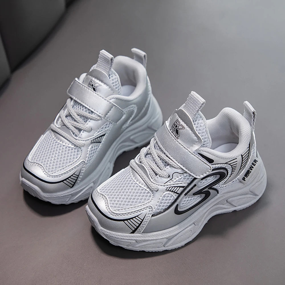 Autumn Children Sport Shoes Mesh Breathable Teenager Kid's Sneakers Boy's Girl's Running Shoes Trend Fashion Sport Shoes.