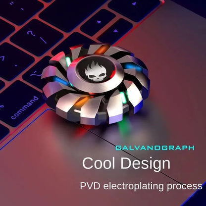 Luminous Fidget Spinner EDC Metal High-grade Stress Relief Rainbow Light Fingers Toy For Children Adult Fast Delivery Products.