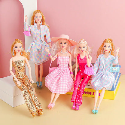 1 Set Fashion Clothes For Doll Clothes Coat Jacket Pants Dress Shirt Sweater Skirt Daily Wear Mini Doll Accessories Girl`s Toy.