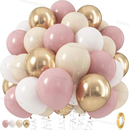 1Set Boho Dusty Pink Ballon Bogen Girlande Kit Neutral Rosa Weiß Sand Elfenbein Ballons für Mädchen Baby Dusche Geburtstag Hochzeit Deco