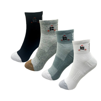 4 Pairs Men Cotton Dress Socks Pure Color High Quality Soft Breathable Black Business Casual Men Summer socks Large Size.
