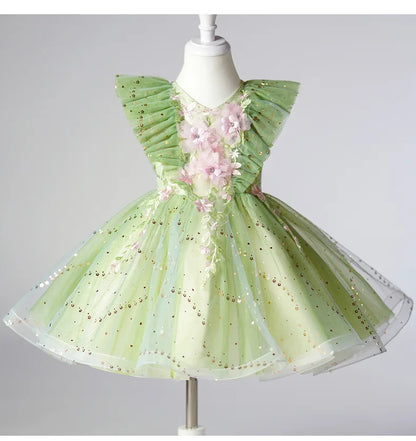 Kind Mädchen Urlaub Kleidung Party kleid für Mädchen Kinder Sommerkleider mit Blumen Kleid