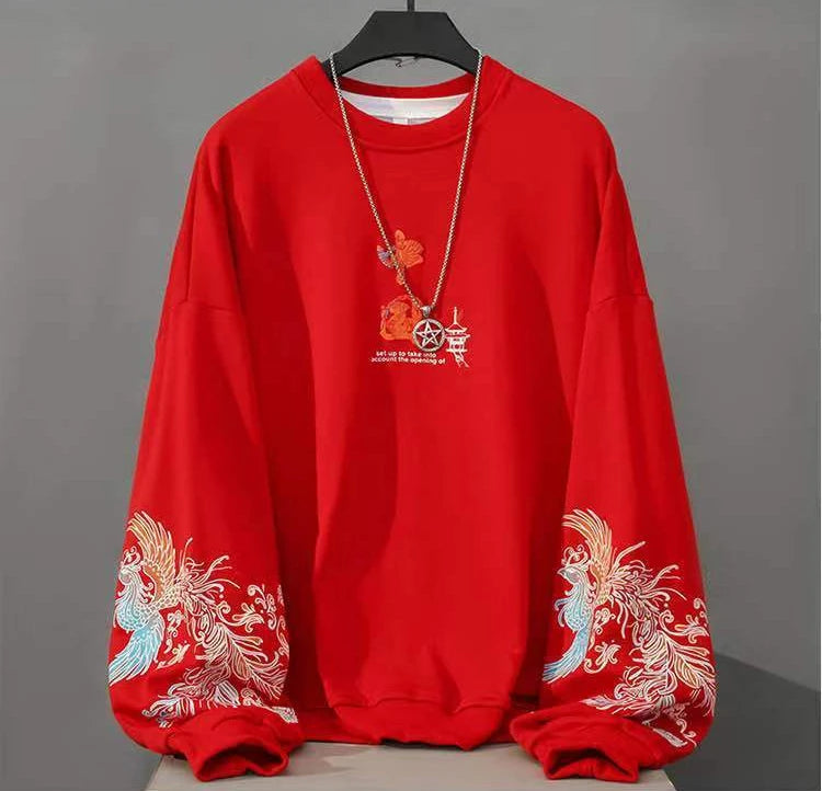 Chinese Style Essentials Hoodies Woman Winter Tops Coquette Star Clothes Autumn Pulovers Hooded Sweatshirt Women Grunge Vintage.