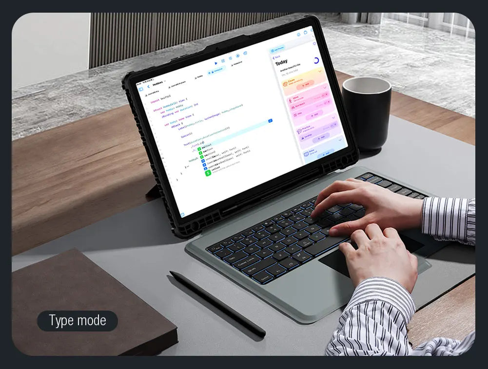 NILLKIN Magic Keyboard For Samsung Galaxy Tab S10 FE+ Case Backlight Keyboard For Samsung S10/S9 Plus Case With Len Protection.