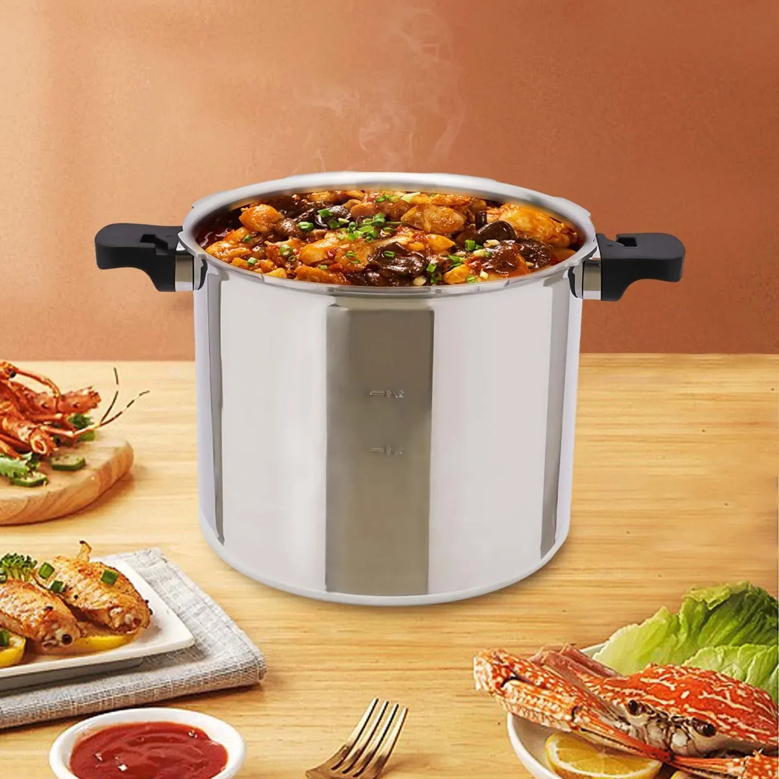 Thickened Explosion-proof Pressure Cooker 23 Quart Kitchen Pressure Canner Cookware 90kpa HOT.