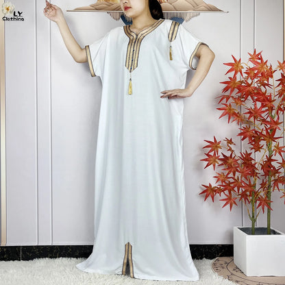 Neue Sommer-Kaftan-Abaya 2023, afrikanische Kleider für Frauen, traditionelle Kleidung, Islam-Gebetskleidung, Türkei, muslimische lose Robe, Ramadan