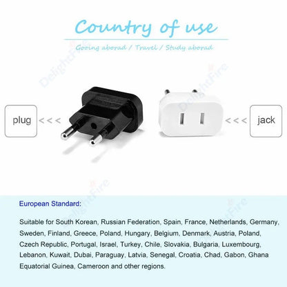 1 stücke Power Stecker Adapter UNS Zu EU Euro Europa Stecker Power Stecker Konverter Reise Adapter China CN zu EU Adapter steckdose.
