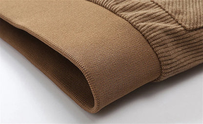 Winter New Arrival Corduroy Jacket Business Casual Windproof Thermal Fleece-Lined Thickened Collared Cotton Coat Fashionable.