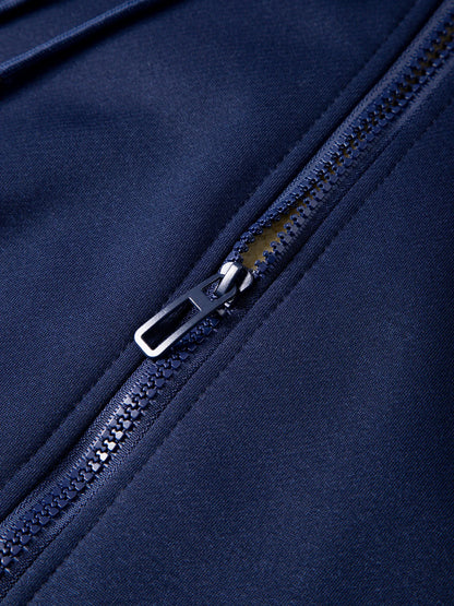 Men's Suit Two-Piece Tracksuit Plush Thickened Warm Sports Jacket+Trousers Sports Suit Winter Outdoor Casual Hoodie Sportswear.