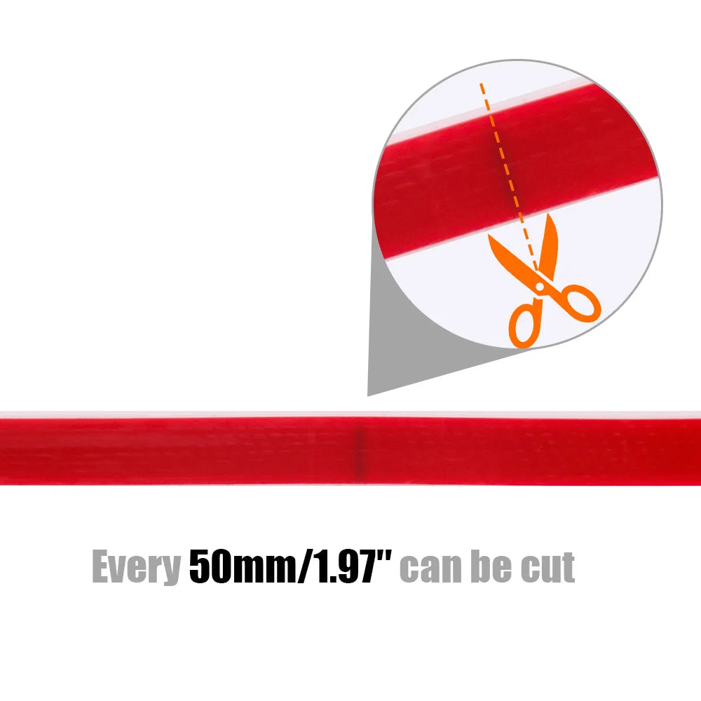 12V 24V COB Led Neon Strip Light Tape Waterproof IP68 320 LEDs Flexible Milk Tube Liner Lighting 10 Colors 0.5m 1m 2m 3m 4m 5m.