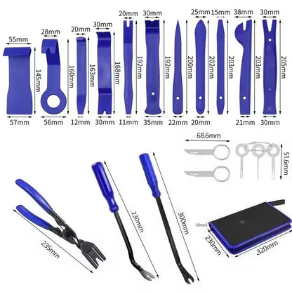 Auto Werkzeugset Tür Armaturenbrett Radio Panel Demontage Innenraum Kunststoffclips Reparatur Installationskit langlebig und praktisch für Auto-Innenausstattung