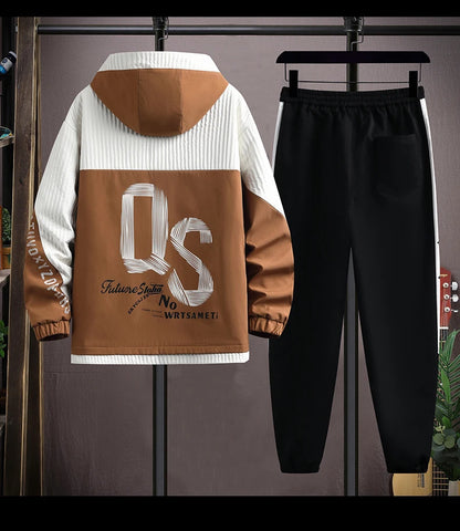 2025 Spring Casual Jackets Sportswear+Pants Men's Sets Korean Style 2 Piece Sets Men Streetwear Fitness Male Tracksuit.