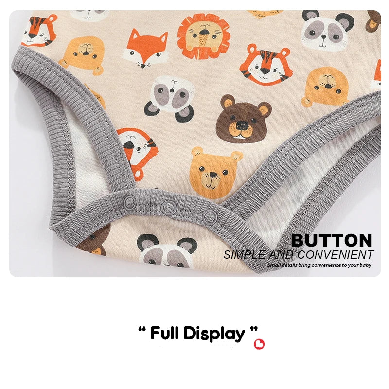 Kiddiezoom 4 stücke Mode Kurzarm Cartoon Baby Junge Mädchen Body 100% Baumwolle Neugeborenen Jungen Mädchen Onesies Kleidung.
