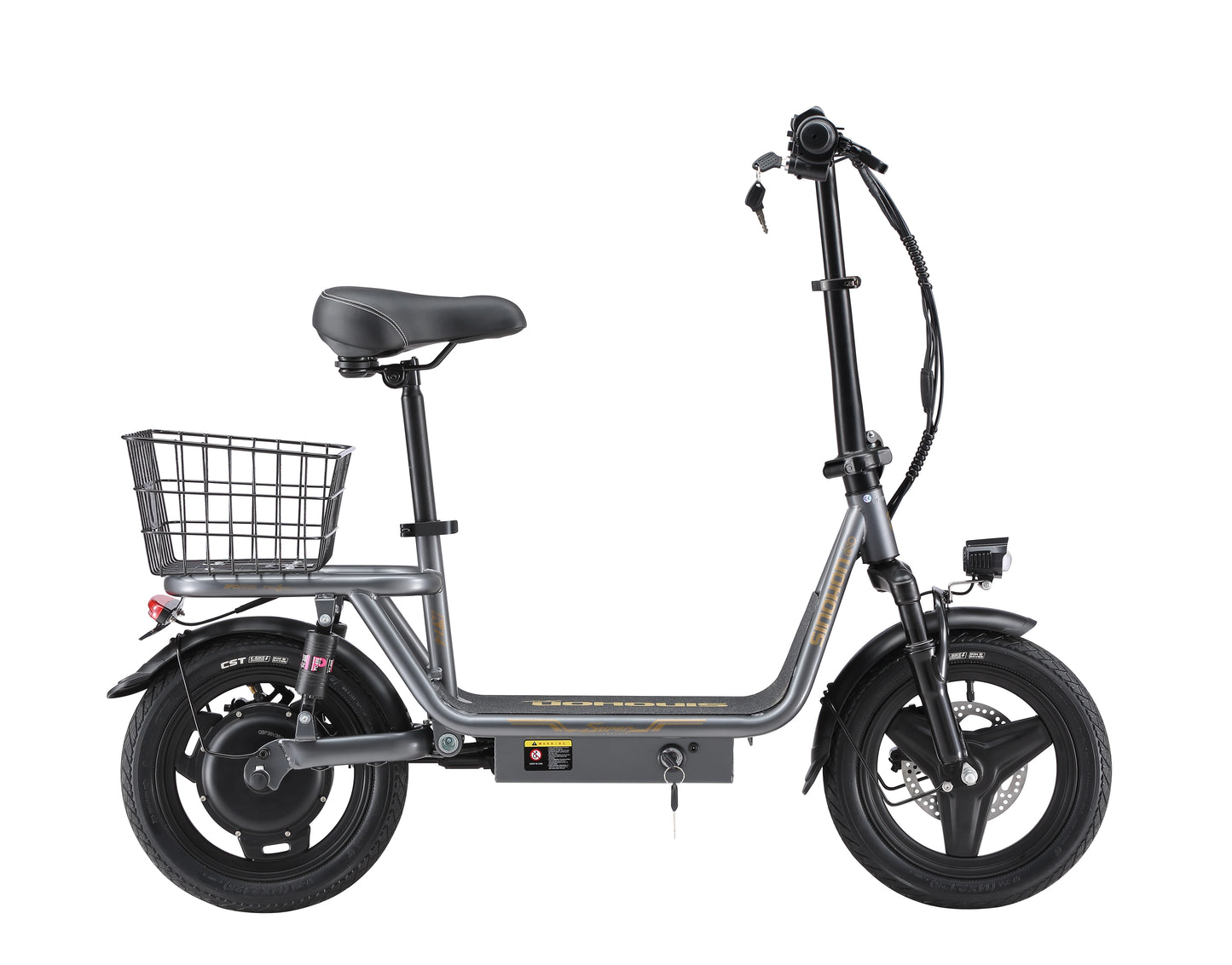 K14 Electric Scooter 500W Peak Motor, 14'' Tires,36V 15.6Ah Battery,32km/h Max Speed,50-60km Range,350W Rated Motor, Disc Brakes