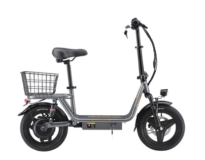 K14 Electric Scooter 500W Peak Motor, 14'' Tires,36V 15.6Ah Battery,32km/h Max Speed,50-60km Range,350W Rated Motor, Disc Brakes