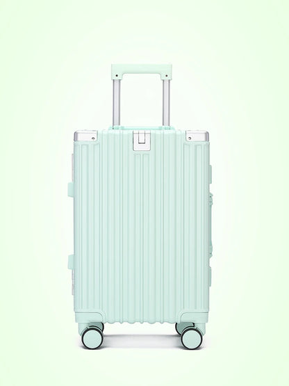 Studentenkoffer mit Aluminiumrahmen, großes Fassungsvermögen, Trolley-Koffer, neue, starke und langlebige Passwortbox, Herren- und Damen-Universalrad.