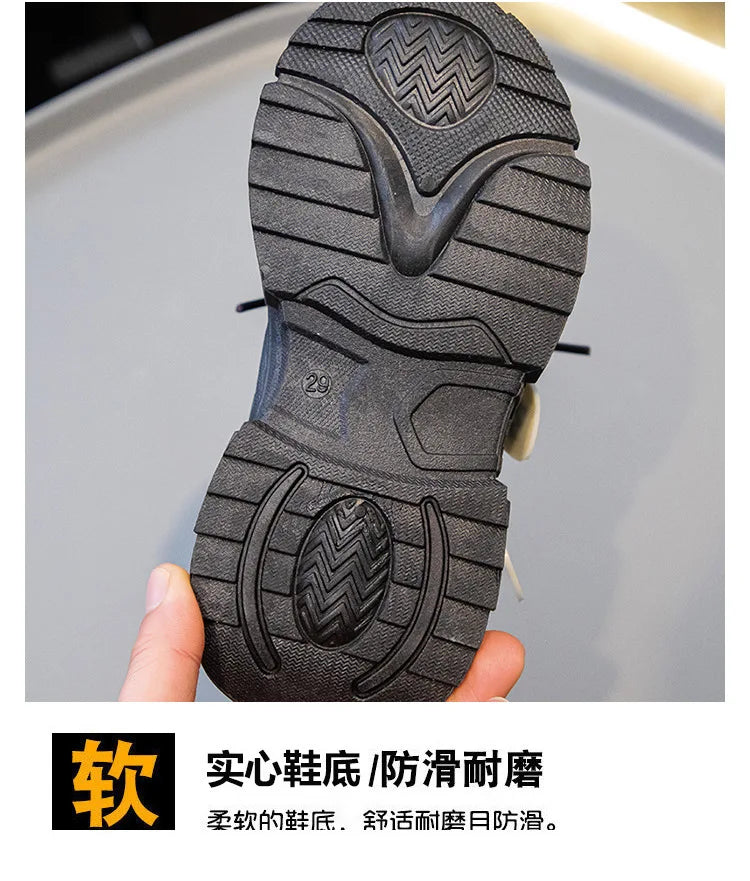 Anime Girls Kuromi Autumn New Board Shoes Sanrio Sports Dad Shoes Children Cartoon Kawaii Comfortable Breathable Casual Shoes.