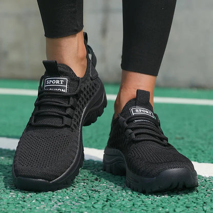 Fashion Men's Sneakers Trendy Breathable 2025 Comfortable Soft Running Shoe New High - Quality Knit Upper Lace Up Tenis Feminino.