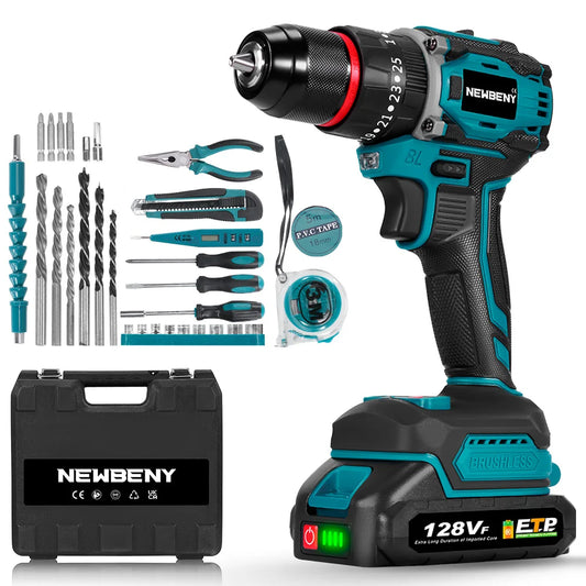 NEWBENY 80N.M 25 + 3 Drehmoment Bürstenlosen Bohrmaschine 3IN1 Akkuschrauber Holzbearbeitung Power Tool Für Makita 18V Batterie pin