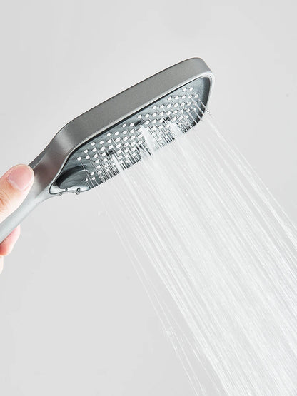 Intelligent Digital Display Luxury Shower Set Bathroom Wall Mounted Piano Key 4 Ways Water Outlet Rainlfall Shower Faucet System