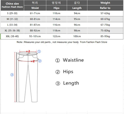 Ankle Length Jogging Pants Men Denim Cotton Pockets Elastic Waist Cargo Pants Men 2020 Winter Thick Tactical Pants.