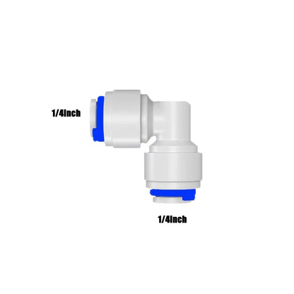10PCS RO Water Hose Connection Straight Elbow Tee 1/4" Coupling Plastic Quick Pipe Fitting Reverse Osmosis Connector