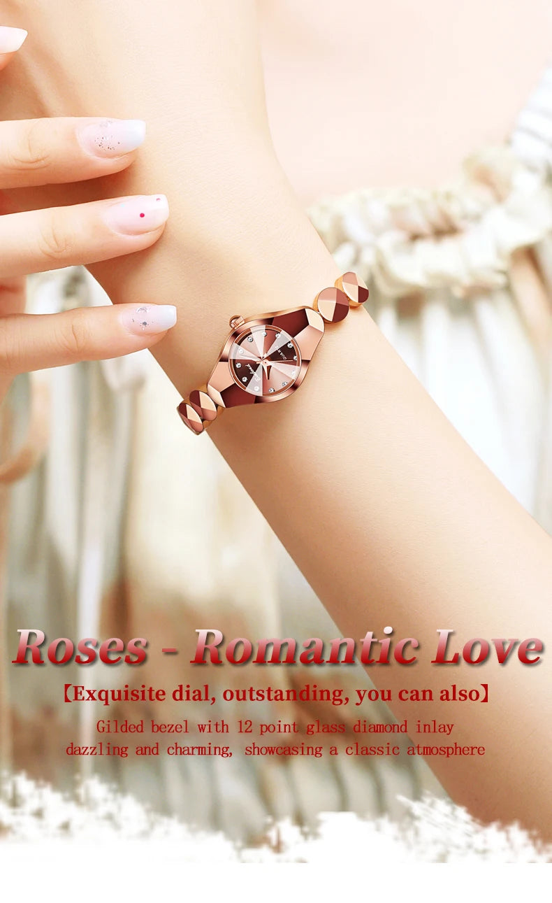 BINBOND Waterproof Watch Casual Fashion Quartz Watches Women Top Brand Luxury Stainless Steel Strap Elegant Business Women Watch.