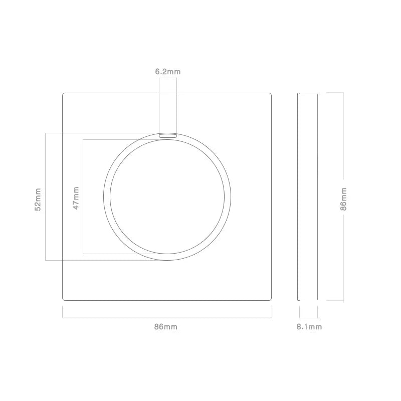 YINKA Schaltersteckdose, Aluminium, gebürstetes braunes Panel mit LED-Anzeige, EU-Steckdose, Schalttafel, elektrischer Lichtschalter, AC110–250 V, NET.