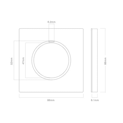 YINKA Schaltersteckdose, Aluminium, gebürstetes braunes Panel mit LED-Anzeige, EU-Steckdose, Schalttafel, elektrischer Lichtschalter, AC110–250 V, NET.