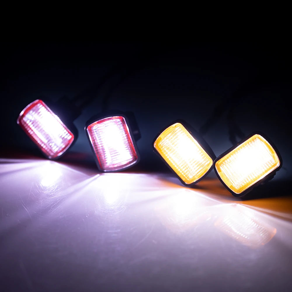 AXSPEED 1Set LED Lights Headlights Spotlight for TRX-4 TRX-6 Axial SCX10 90046 Wraith 1/10 RC Car Decoration Parts Accessories.