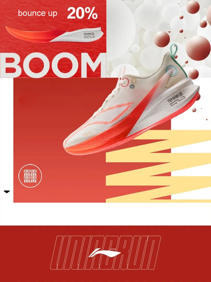 Li-Ning Männer RED HARE 8PRO Racing Laufschuhe BOOM FIBER Kissen Stabile Sportschuhe Leichte Anti-Rutsch Tragbare Turnschuhe ARPV003