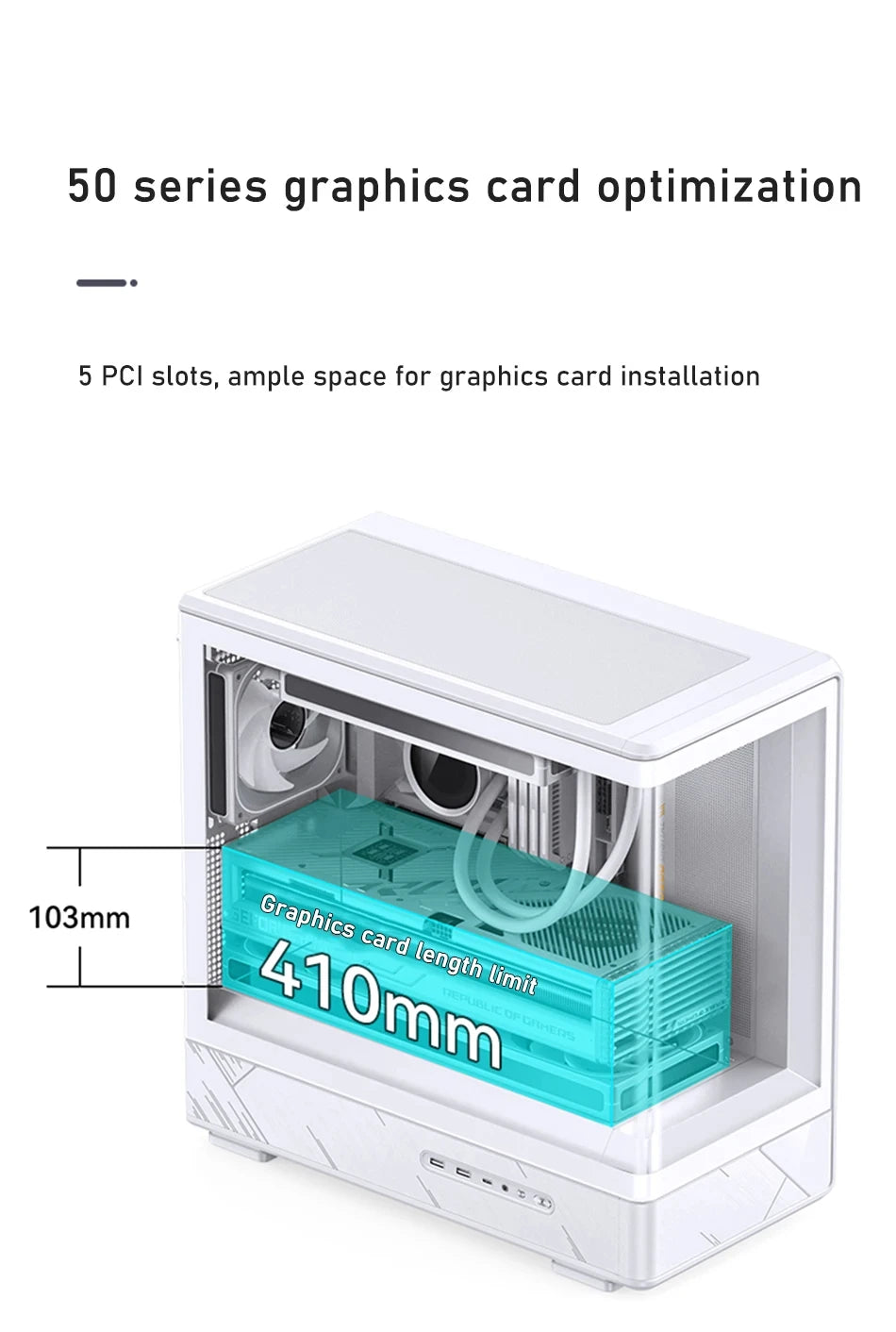 JONSBO D200 MATX Case (Column-Free Curved Sea View/240 Radiator/ATX Power Supply/Digital Display/Type-C Gen2 10Gbps+).