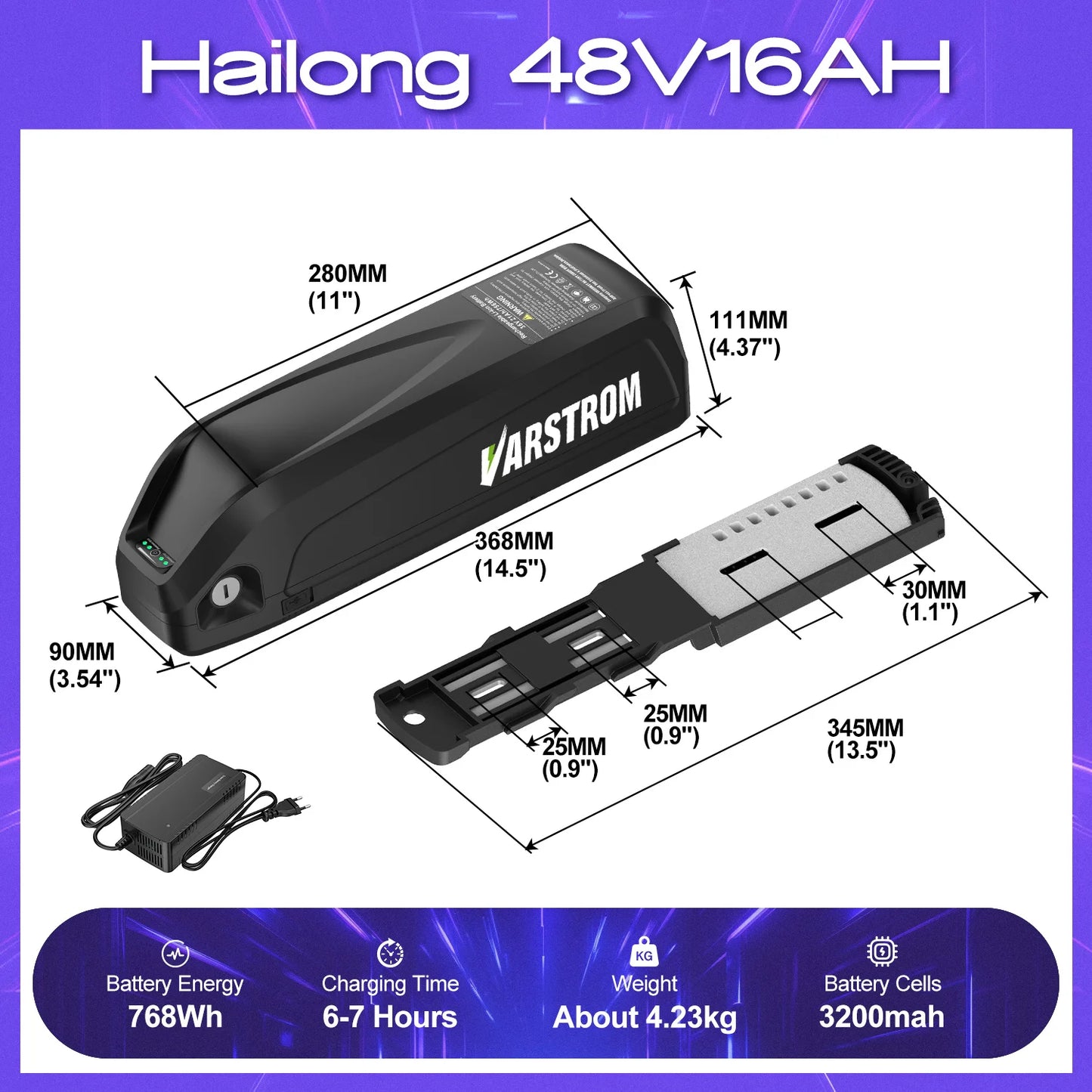 [ON SALE] Hailong Battery Electric Bicycle 21700 18650 Cells Pack 48V 36V 13Ah 52V 20Ah eBike Powerful Lithium Battery for BBS02