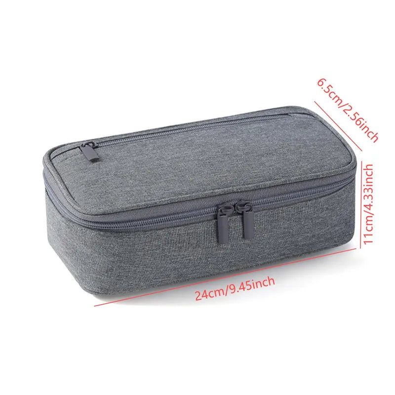 Stift-Aufbewahrungstasche, Federmäppchen, 2-lagig, große Kapazität, Kosmetik, hochwertiges Lernzubehör, einfache Schreibwarenboxen für Studenten.