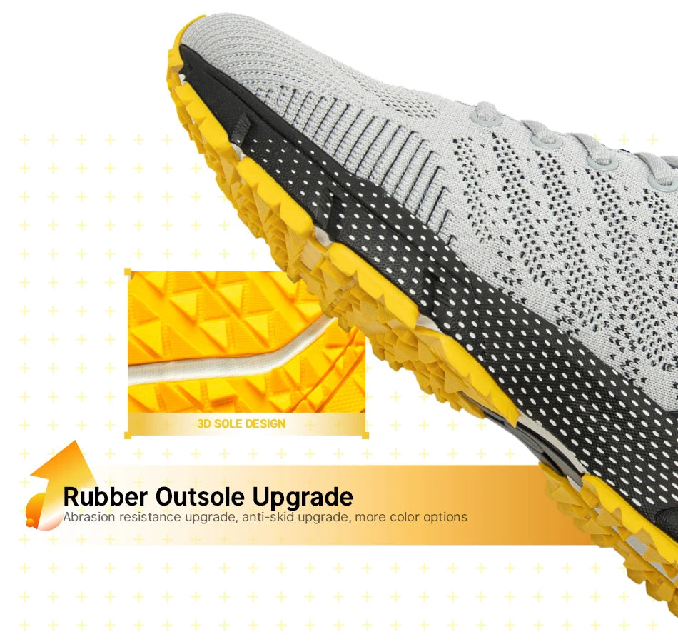 Baasploa Men Running Shoes Lightweight Sport Shoes for Men Mesh Breathable Casual Sneakers Non-Slip Outdoor New Arrival.