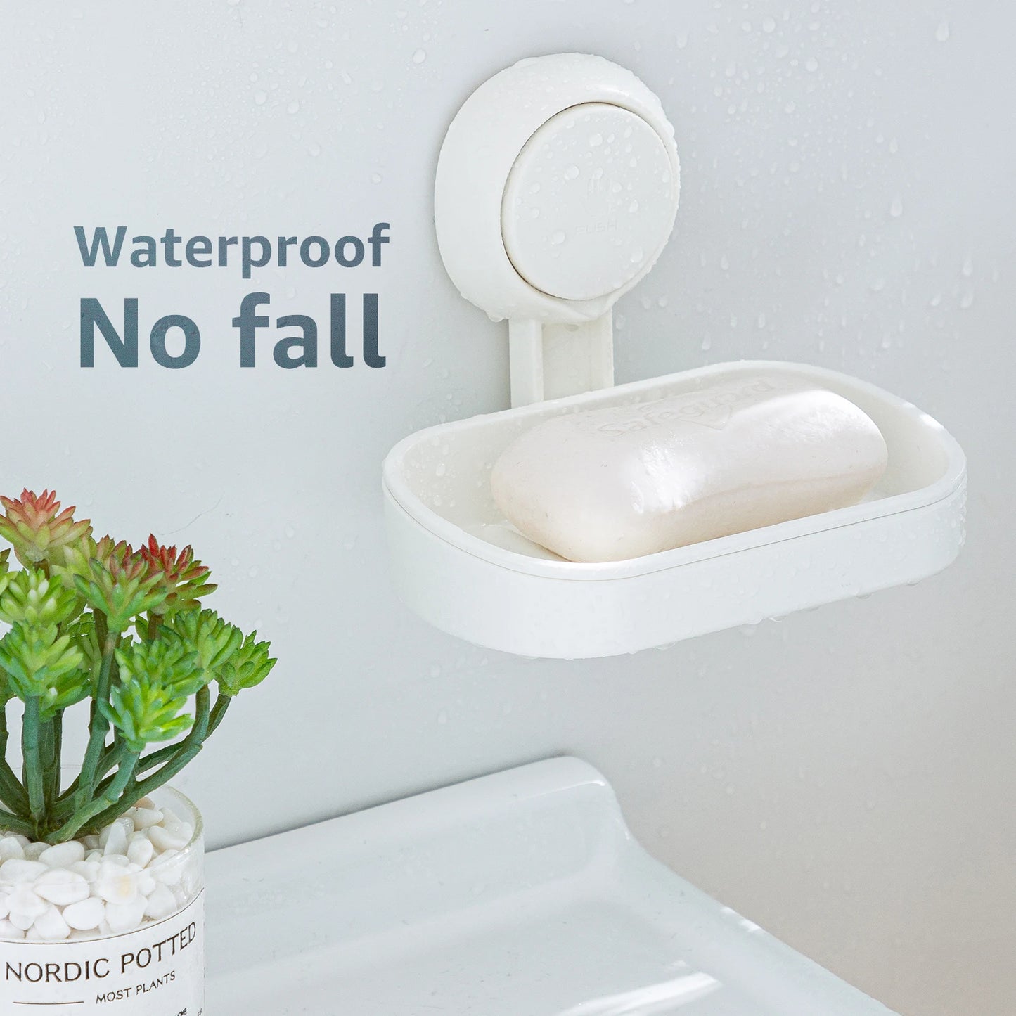 TAILI Seifenschale für die Dusche, wasserdichter Duschseifenhalter, robuste Seifenschale ohne Bohren, Seifenhalter für Badezimmer, Küchenspüle