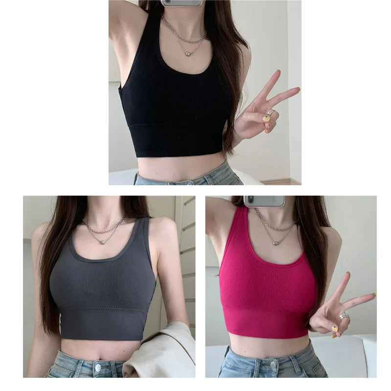 3pcs Sport Fitness Yoga Bra Sexy Women Vest Back Cross Strap Tank Tops Female Push Up Running Bra Lady Breathable Soft Underwear