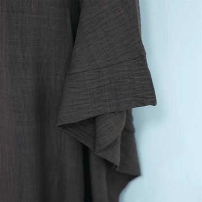 Ramadan Eid Dubai Linen Khimar Abaya Damen Muslim Maxi Dress Kebaya Kaftan Abayas For Women Caftan Robe Femme Musulmane Vestidos