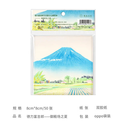 Malerei Memo Pad Monet Van Gogh Keine-klebrige Hinweis Aufkleber Scrapbooking DIY Notizblock Tagebuch Schreibwaren Schule Liefert