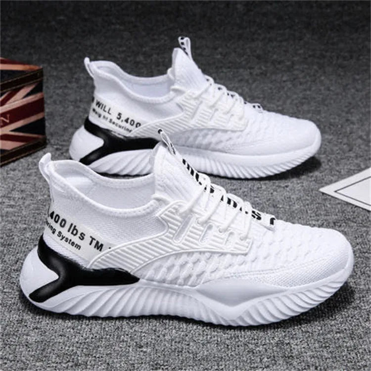 Lace-up Fashion Sneakers Men's Sports Shoes Comfortable Breathable Men Running Shoes Hot Sale Autumn Non-slip Training Shoes.