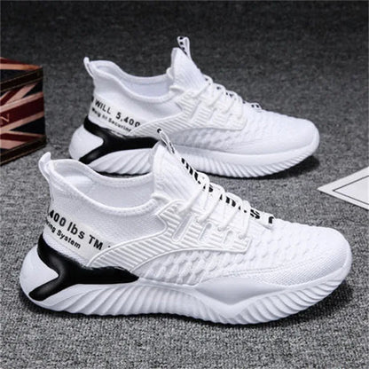 Lace-up Fashion Sneakers Men's Sports Shoes Comfortable Breathable Men Running Shoes Hot Sale Autumn Non-slip Training Shoes.