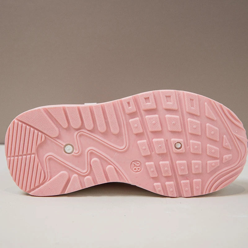 Autumn Girls Sneakers Mesh Fashion Soft Sole Outdoor Non-slip Children Casual Shoes Running Basketball Boy Sport Shoe Size 26-37.