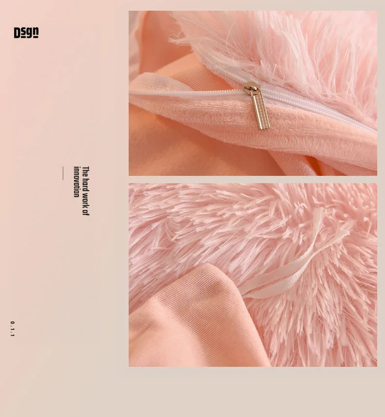 3/4PCS Luxurious Plush Duvet Cover Set – Cozy & Soft Bedding, Perfect for Bedroom Comfort, Ideal for Guest Rooms and Dorm Aesth