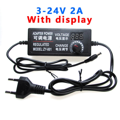 AC DC Adjustable Power Supply 3V 5V 6V 9V 12V 15V 18V 24V 1A 2A 5A AC/DC Switching Power Supply Adapter 220V To 12V 24V 12 24 V